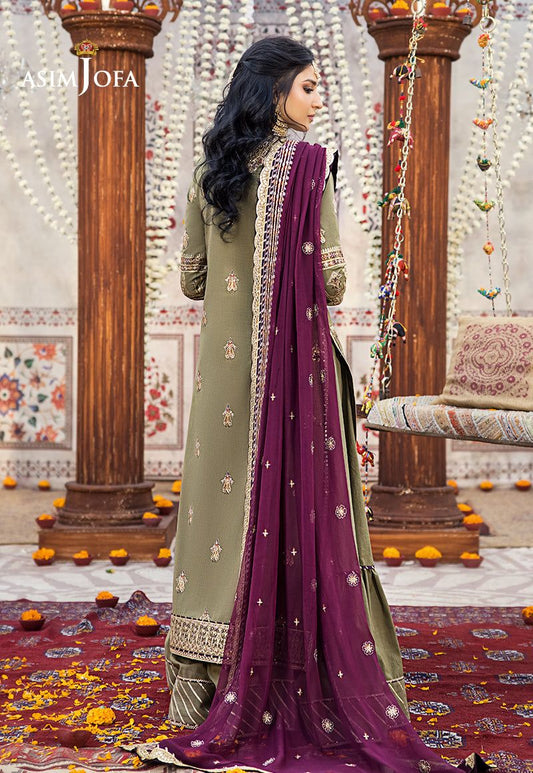 Asim Jofa Luxuxy Chiffon Dress   Design No : 1535