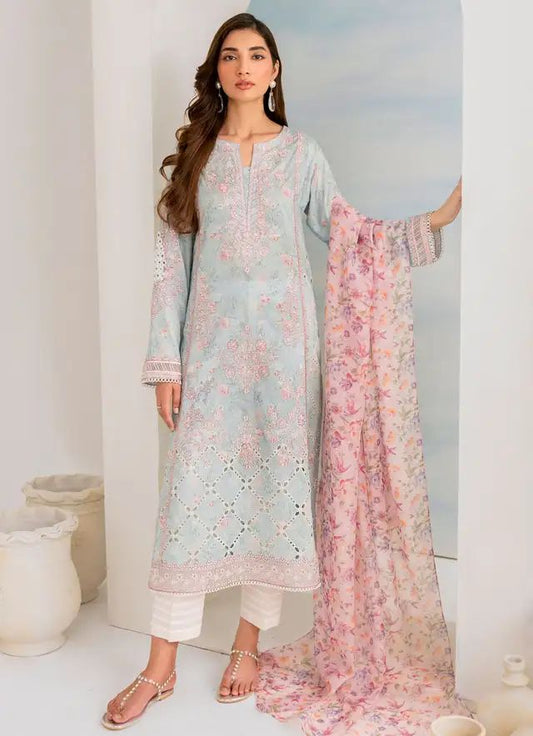 Iznik Formal Lawn Dress Design Code : IGL-01