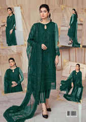 Mushq Formal Net Dress - Green