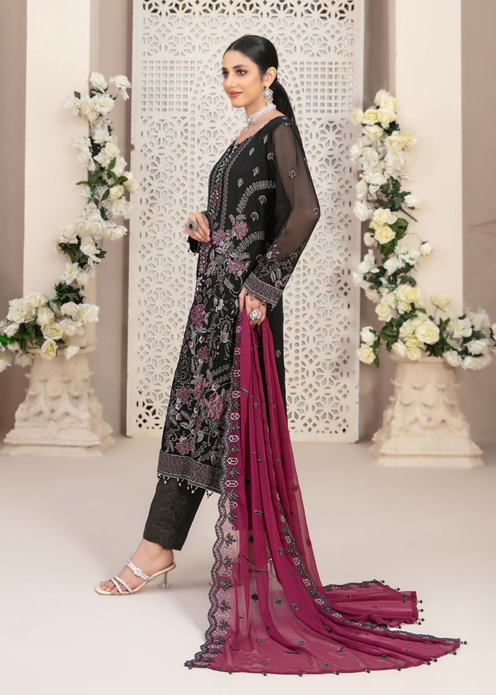 Asim Jofa Luxuxy Chiffon Dress Design No : 1507 – Eastern Fashion