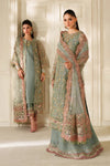 Baroque Net Hand Embellished & Embroidered 3 Piece Dress -1913