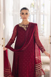 Azure Formal Chiffon Dress Garnet Glam