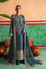 Afrozeh Formal Chiffon Dress Design No : EC 126