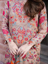 Aneelas Lawn Embroidered & Printed 3 Piece Dress - 1931