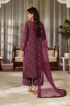 Iznik Luxury Printed & Embroidered 3 Pc Unstitched Lawn Suit UE-538 Magenta - 1906