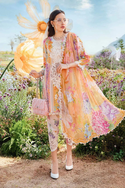 Maria.b Mprint 3 Piece Unstitched Printed Lawn Suit | MPT-2509-A