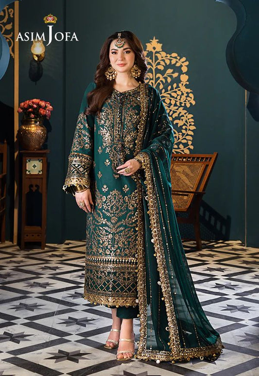 ASIM JOFA  FORMAL CHIFFON DRESS Design No : 1653