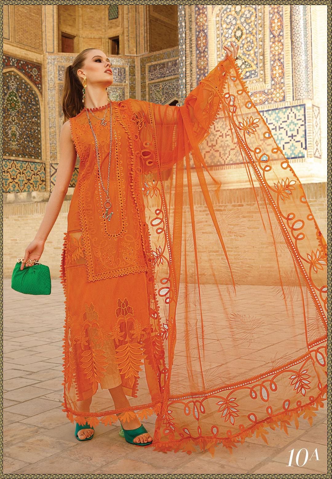 Maria.B Formal Lawn Dress MPT-2310/B-23 orange