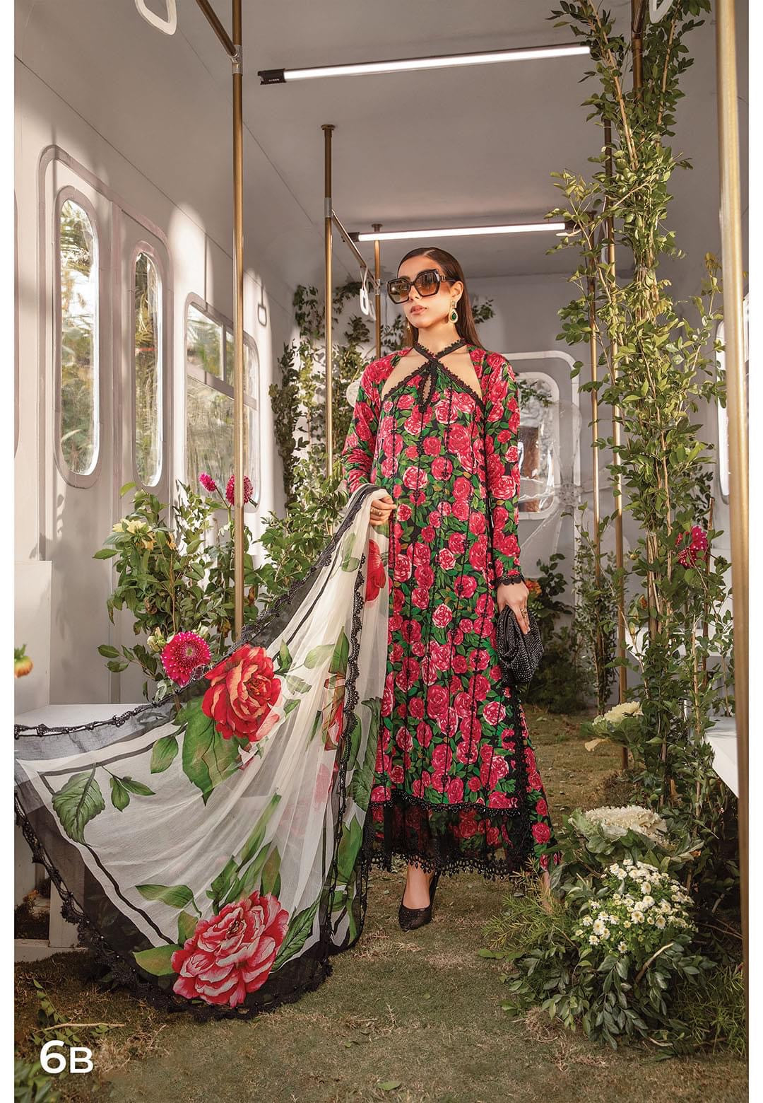 Maria.B Lawn Mprint 2106 Black