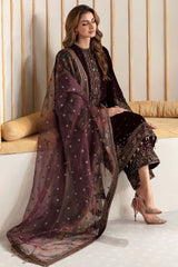 Jazmine - 3PC Velvet Embroidered Suit