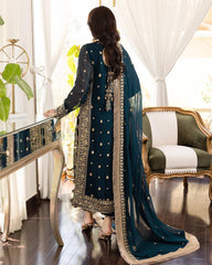 Asim Jofa Luxuxy Chiffon Dress Design No : 1502