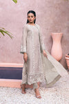 Azure Luxury Chiffon 3 Pc Suit Design No : 1713