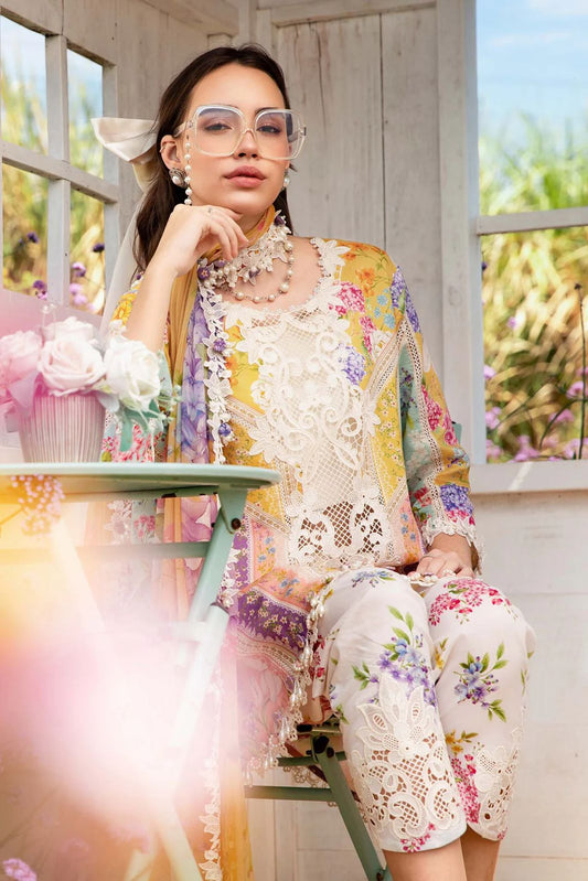Maria.b Mprint 3 Piece Unstitched Printed Lawn Suit | MPT-2509-A