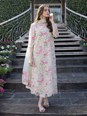 Izel Chikenkari Lawn D - 1796