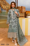 Nureh - Luxury Lawn Embroidered Unstitched 3 Piece - 1899