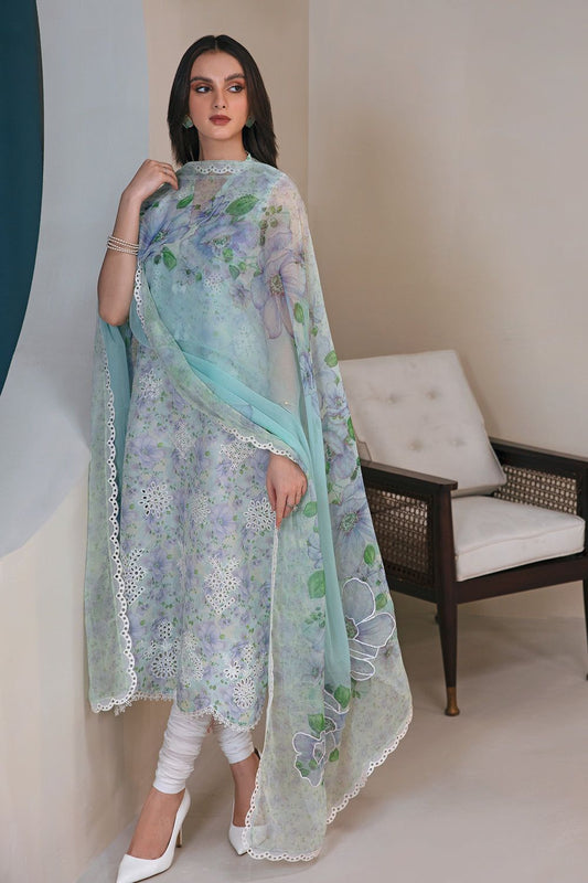  Baroque Lawn Dress - Design No: SB-CK-24 - Eastern Fashion