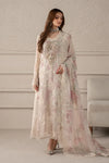 Maria B Chiffon Embrodiered & Digital Printed 4 Piece Dress - 1909