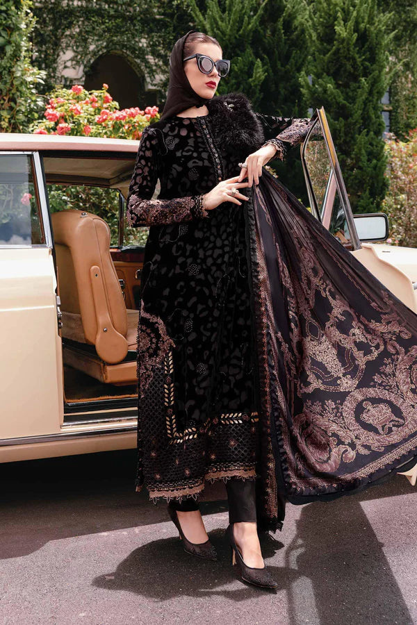 Maria B Lawn Embroidered & Printed 3 Piece Dress- 1916