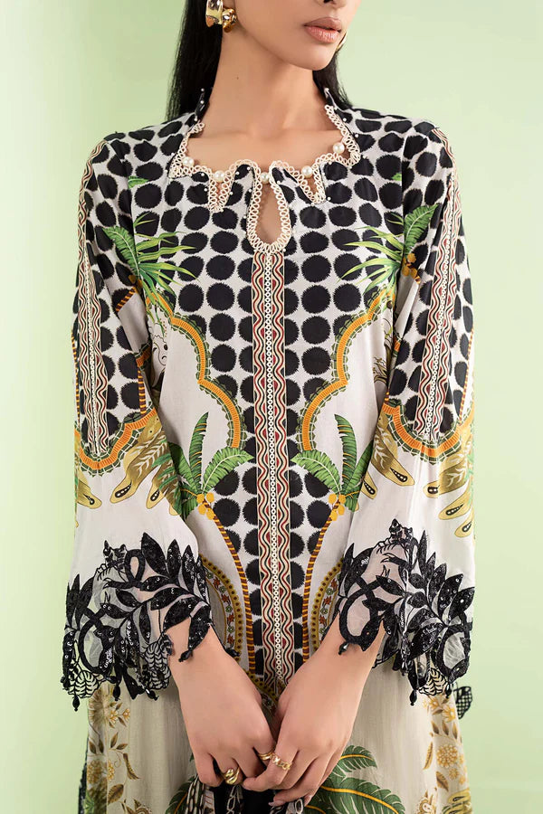 Maria B Lawn Embroidered & Printed 3 Piece Dress - 1942