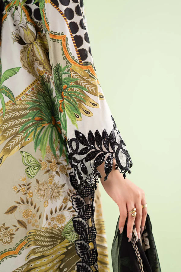 Maria B Lawn Embroidered & Printed 3 Piece Dress - 1942