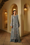 Maryums Chiffon Embroidered 3 Piece Dress - 1953