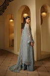 Maryums Chiffon Embroidered 3 Piece Dress - 1953
