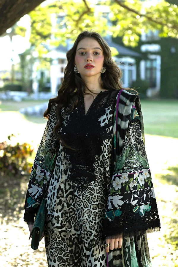 Elaf - Luxury Lawn Embroidered 3 Piece Unstitched - 1929 B