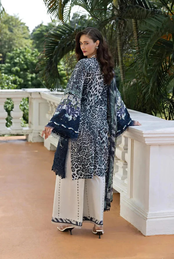 Elaf - Luxury Lawn Embroidered 3 Piece Unstitched - 1929 A