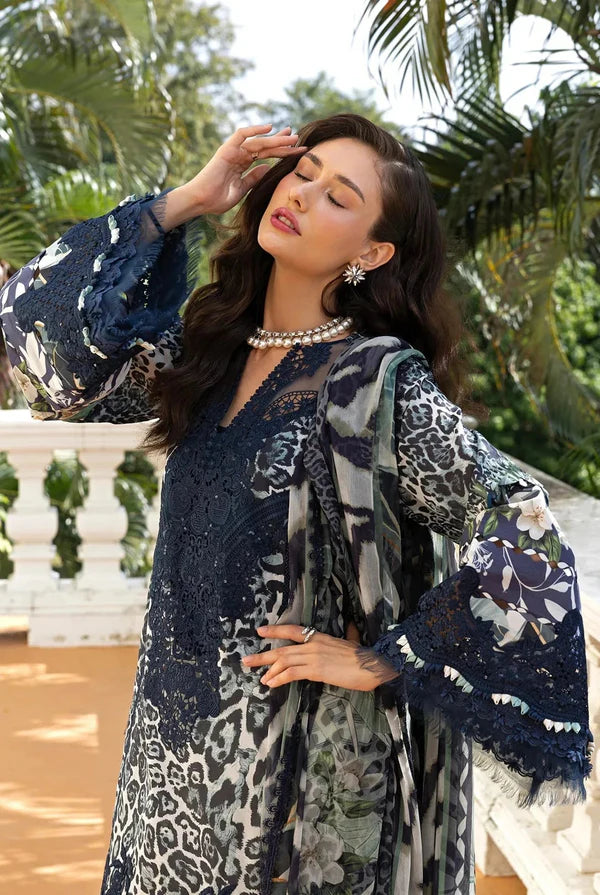 Elaf - Luxury Lawn Embroidered 3 Piece Unstitched - 1929 A