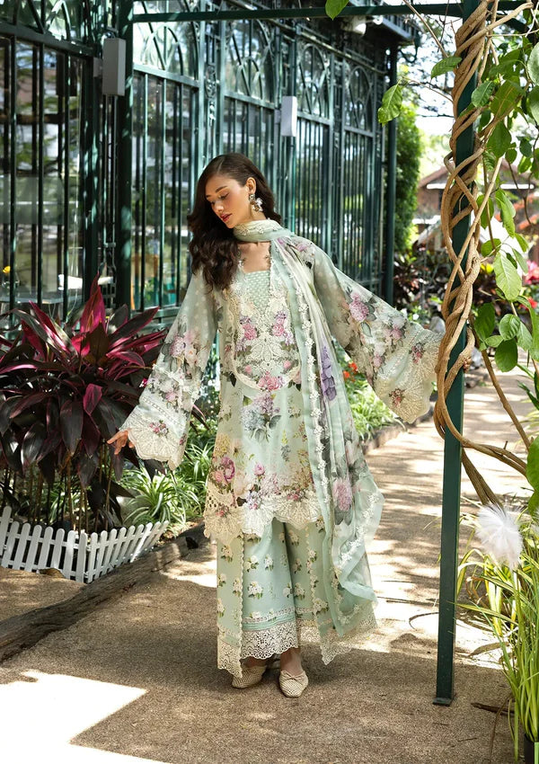 Elaf Lawn Embroidered & Printed 3 Piece Dress - 1941