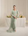 Gulal Luxury Chiffon Embroidered Unstitched Wedding Festive Jade -02 D - 1786