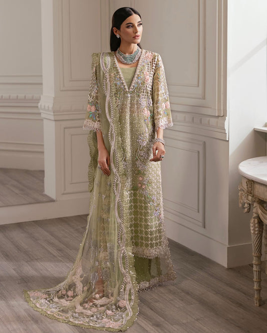 Crimson X Saira Shakira Net Unstitched Wedding Collection | D.no 1731