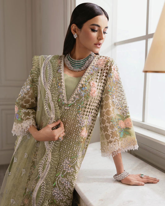 Crimson X Saira Shakira Net Unstitched Wedding Collection | D.no 1731