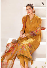 Maria.B Lawn Suit MPT2202 MUSTARD