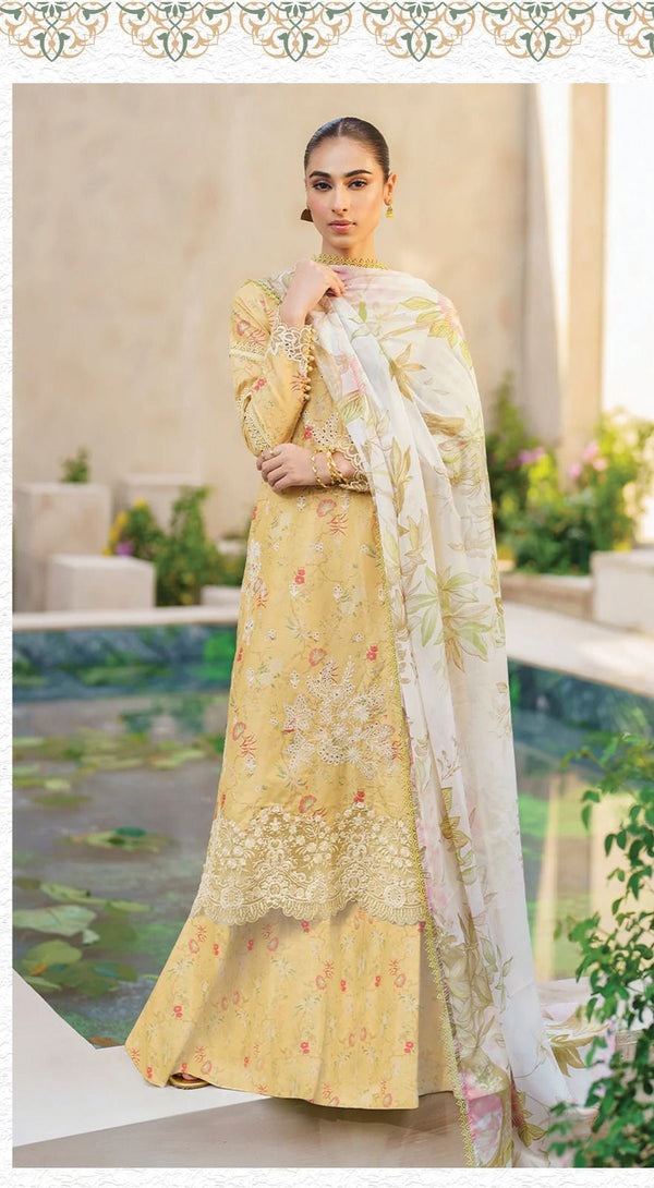 Iznik Design Lawn Dress - Code : SFL-09 - Eastern Fashion 