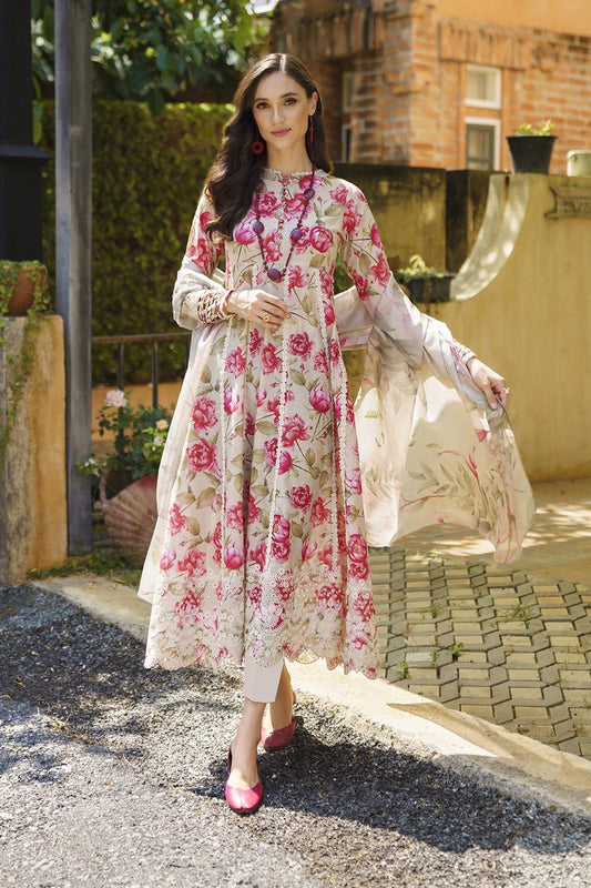 Iznik Lawn Dress  - Code : UE-210 - Eastern Fashion