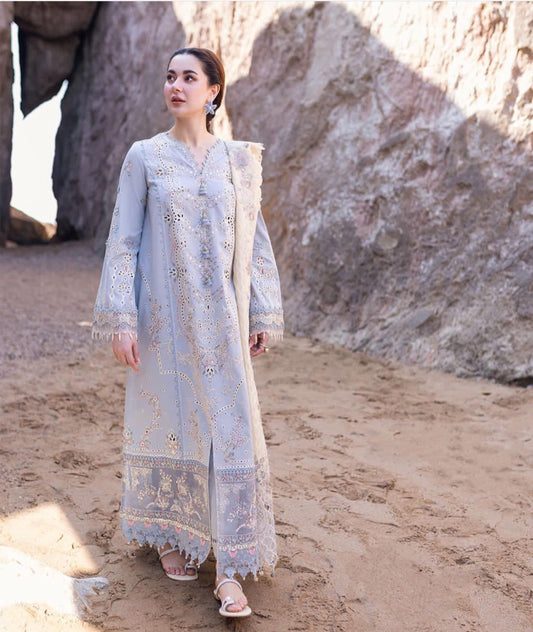 Qalamkar Sahil Kinare Lawn Dress- No: 1597 - Eastern Fashion