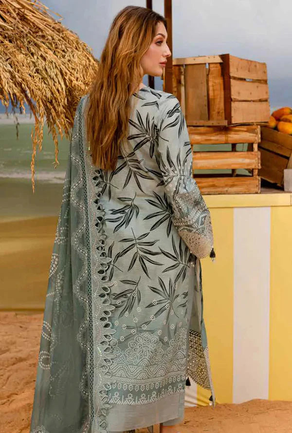 Nureh - Luxury Lawn Embroidered Unstitched 3 Piece - 1899
