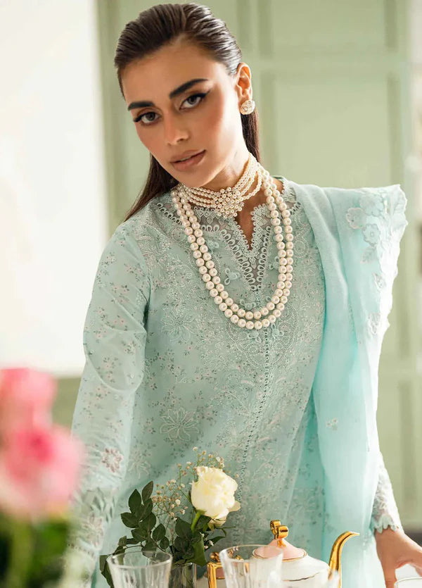 Qalamkar Lawn Embroidered 3 Piece Dress - 1934