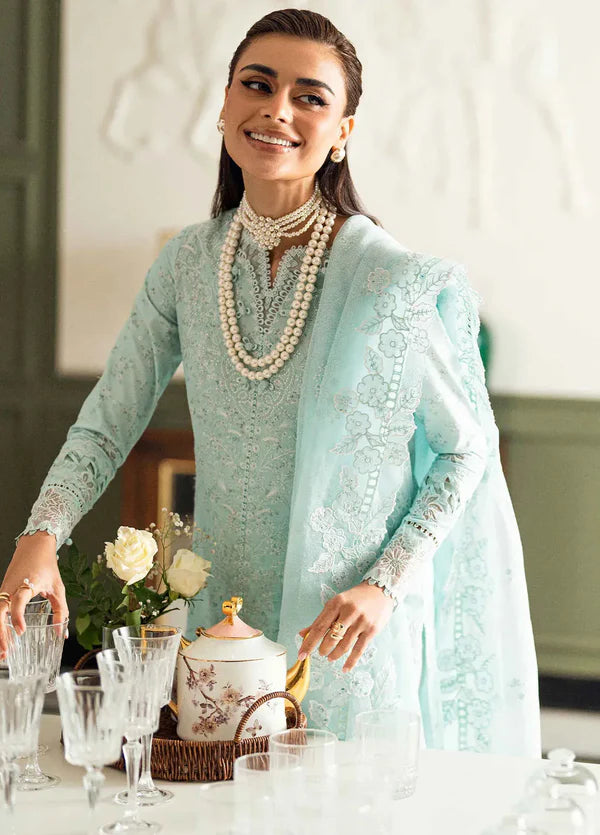 Qalamkar Lawn Embroidered 3 Piece Dress - 1934