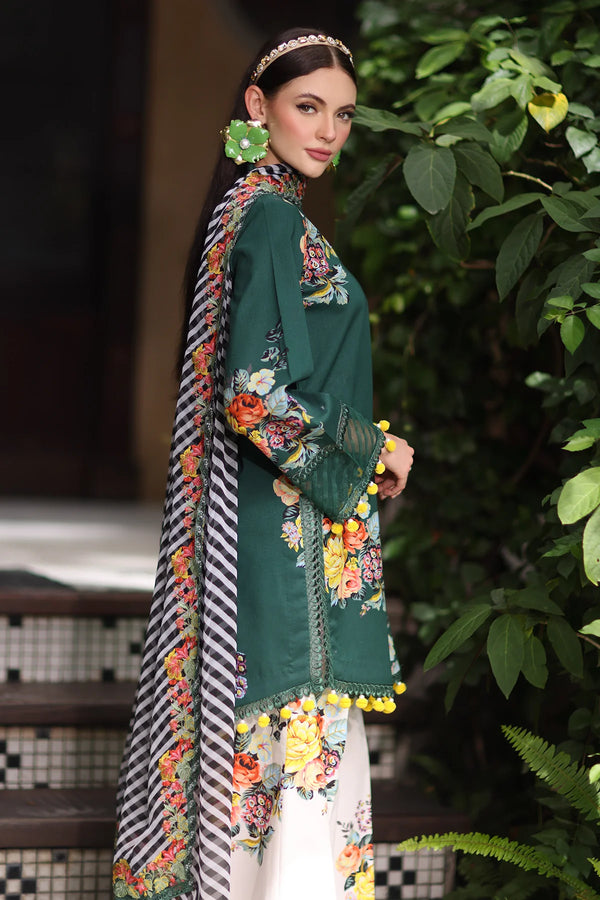 Charizma Lawn Embrodiered & Printed 3 Piece Dress - 1925