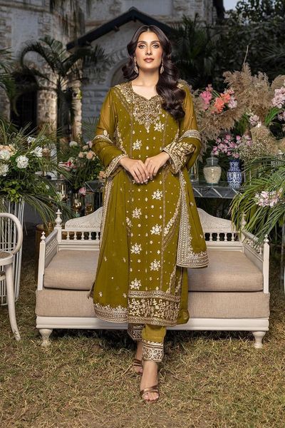 Azure Eden Glow LAWN COTTON DESIGN NO : 1449