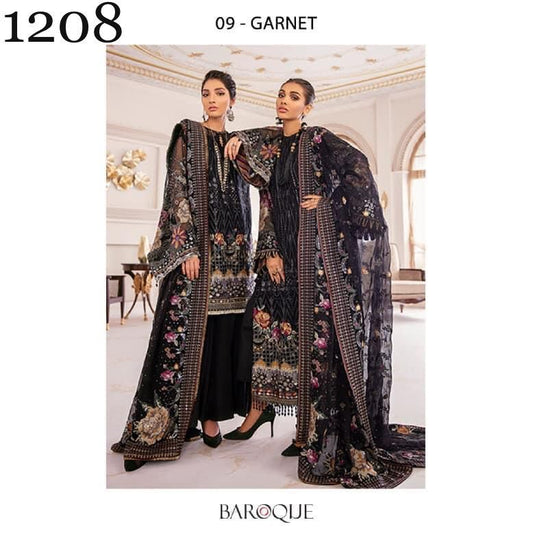 Baroque Chantelle  Chiffon Suit Design No :1208